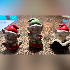 Homeco Set of 3 Christmas Elves EUC